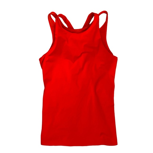 Athleta Tenacity Support Bra Tank Top Torch Red size Small EUC - Picture 3 of 7